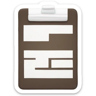 Create a minimal checklist emoji with YES/NO boxes. Use a minimalist style that emphasizes simplicity. sticker