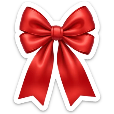 red bow sticker