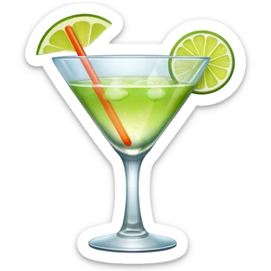 cocktail glass sticker