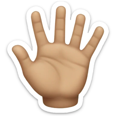 Two hands with L fingers  sticker