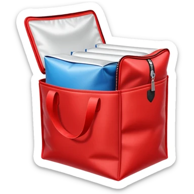 Red Thermal Delivery Bags sticker