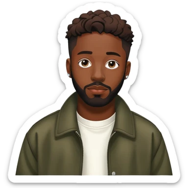 Brent Faiyaz with his signature style and look sticker