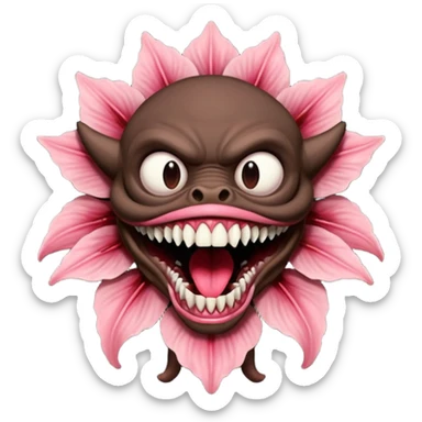 A demogrogonfrom Stranger Things sticker