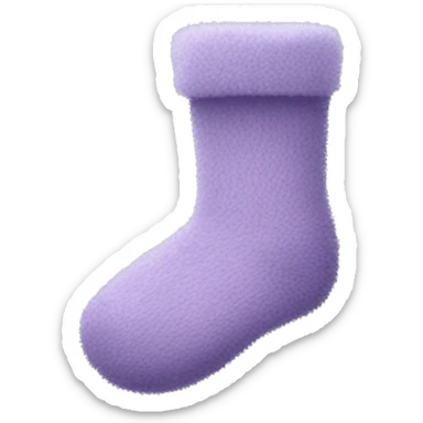 light purple fuzzy socks sticker