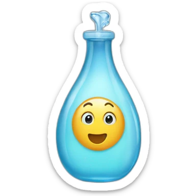 Bouteille d'eau sticker