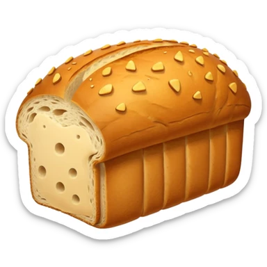 sliced loaf without face  sticker