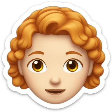 ginger girl braces eyebags sticker