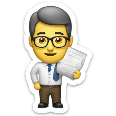 document guy geek sticker