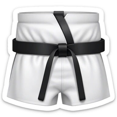 black karate belt sticker