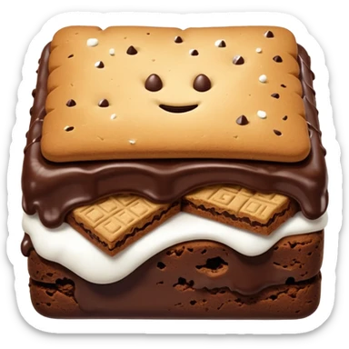 s’more’s brownie   sticker