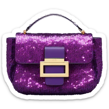 Fendi baguette Purple sequin  sticker