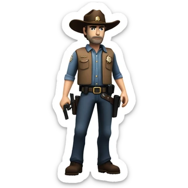 Rick Grimes sticker