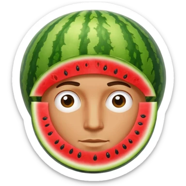 Give this emoji 🕺a watermelon head sticker
