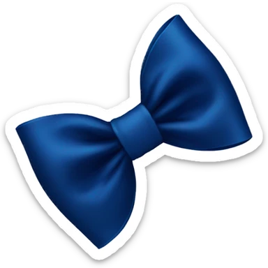 dark blue bow sticker