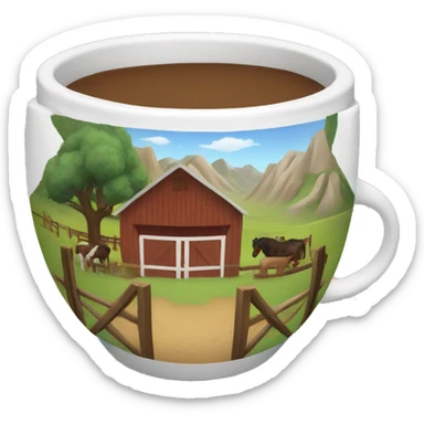 Ranch in a cup sticker