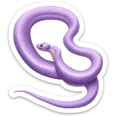 Light purple snake realistic sticker