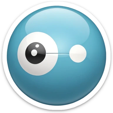 Light blue eight ball emoji sticker