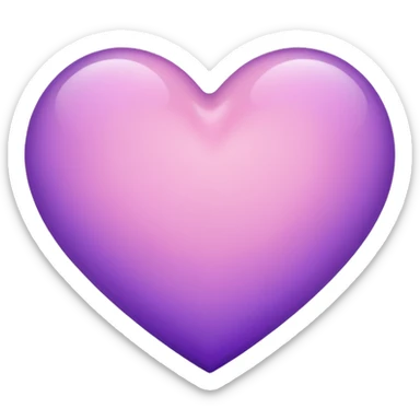 Corazón rosa claro tirando a morado sticker