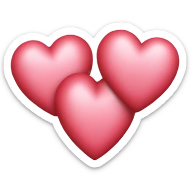 Three hearts sticker