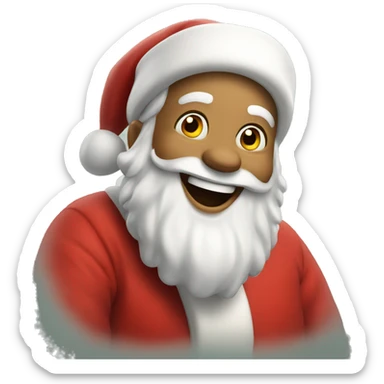 Laughing Santa  sticker