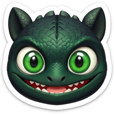 Toothless face only from how to train your Dragon sticker