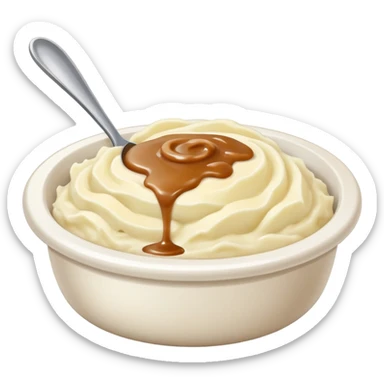 Mashed potatoes and gravy  sticker