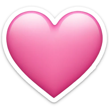 Pink heart sticker