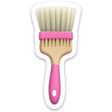 Brosse à dents rose sticker