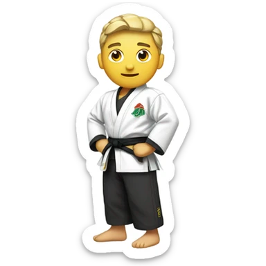 elon with judo gi sticker