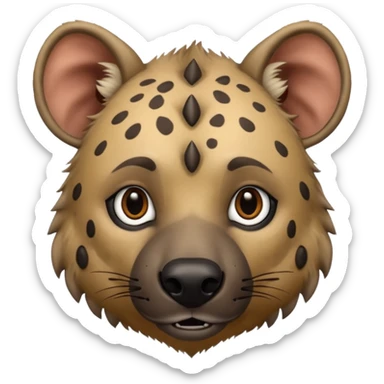 Hyena man sticker