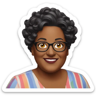 Alison Hammond photo-realistic sticker