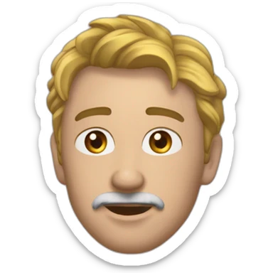 дівчинка з довгим русим волоссям і сірими очима та хлопець із чорним волоссям і карими очима sticker