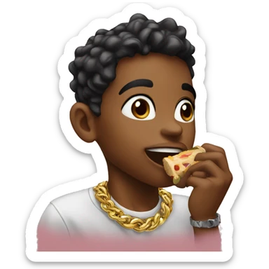 My jewelry boy eating  sticker