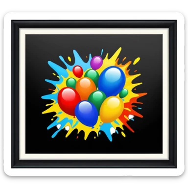 Paint that says "Get outta my game!!" sticker