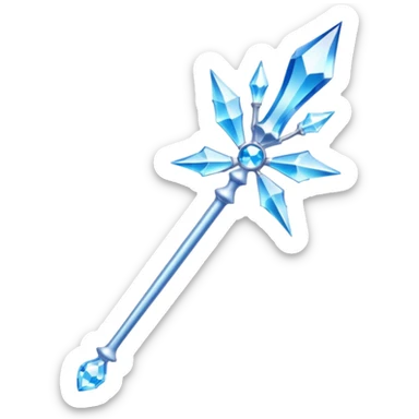 snow queen wand sticker
