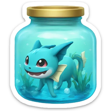 vaporeon jar sticker