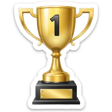 Trophy that says "#1 asar" sticker