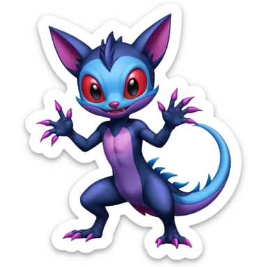 Venom-Stitch-Sneasel-fusion, full body sticker