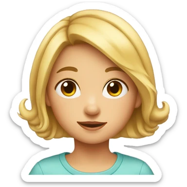 Petite fille sticker