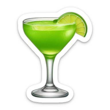 tequila shot with a single slice of green lemon sticker