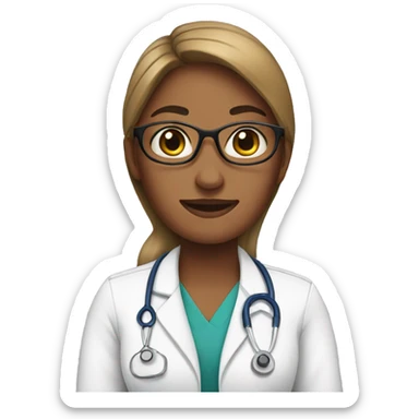 Woman Health Worker sticker