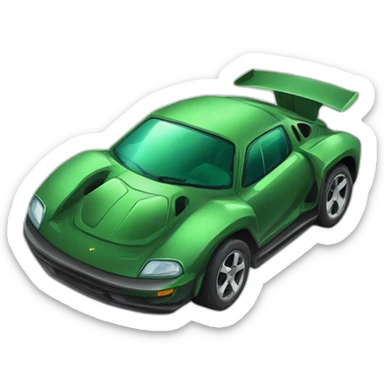 turtle in supercar sticker
