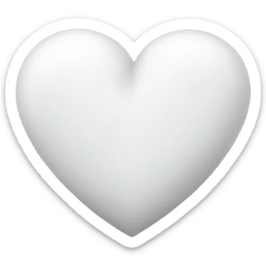white heart sticker