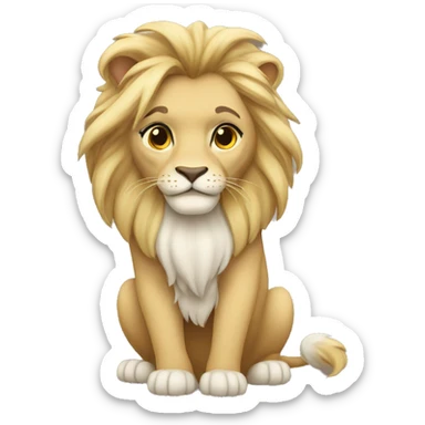 Leone ragazza sticker