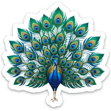 Only feather of krishna sticker