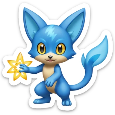 Shinx-Luxio-Dewott-fusion sticker