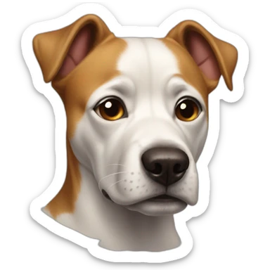 a dog with the head of robert downey jr sticker