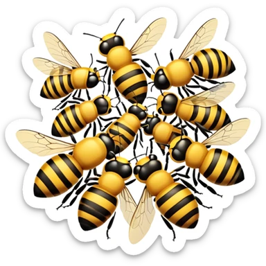 20 bees sticker