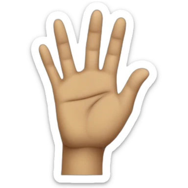 Star Trek Vulcan salute sticker