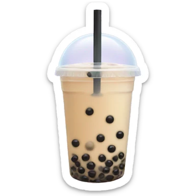 Bubble tea sticker